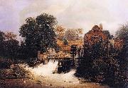 Andreas Achenbach Material and Dimensions oil painting
